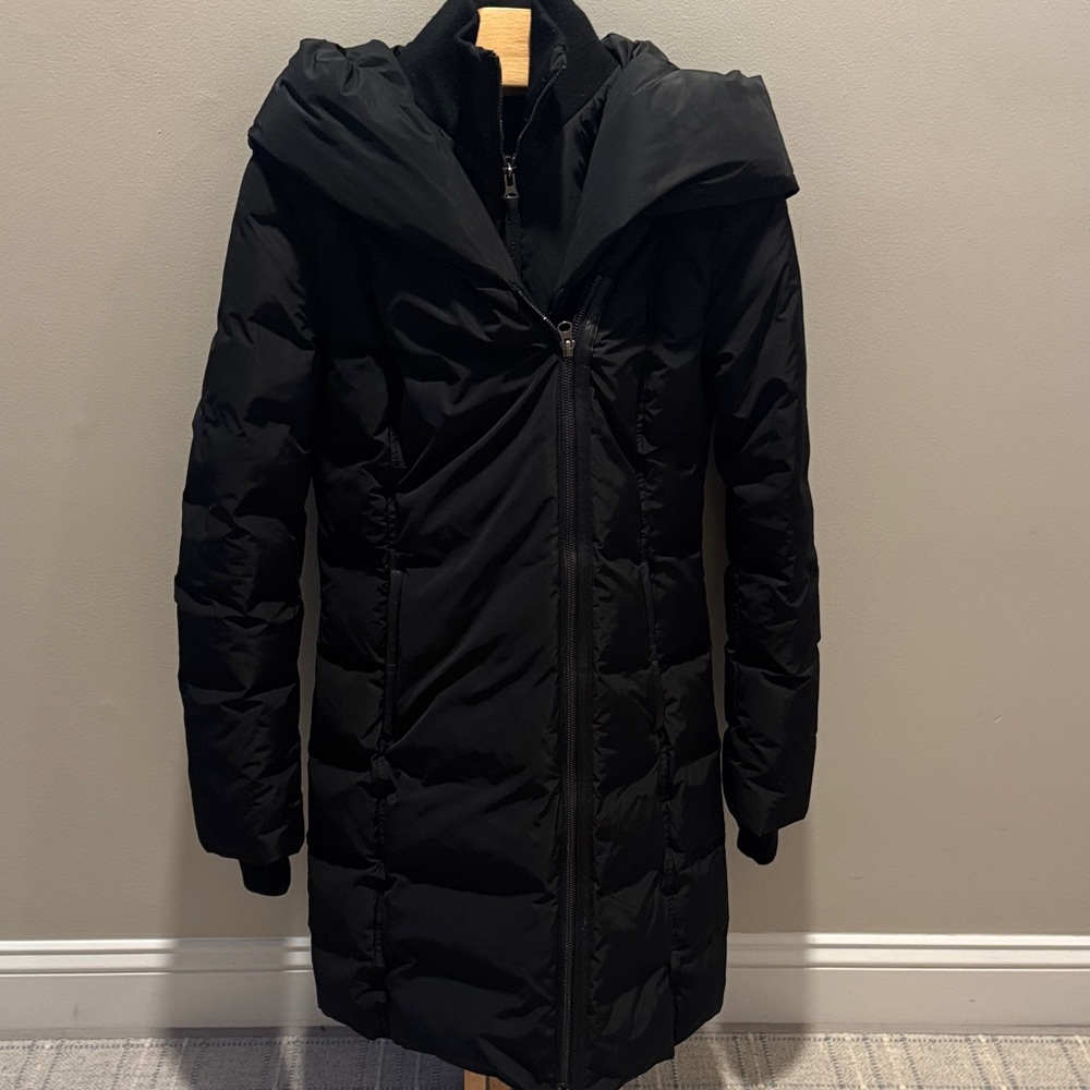 Mackage Women's Black Long Puffer Coat